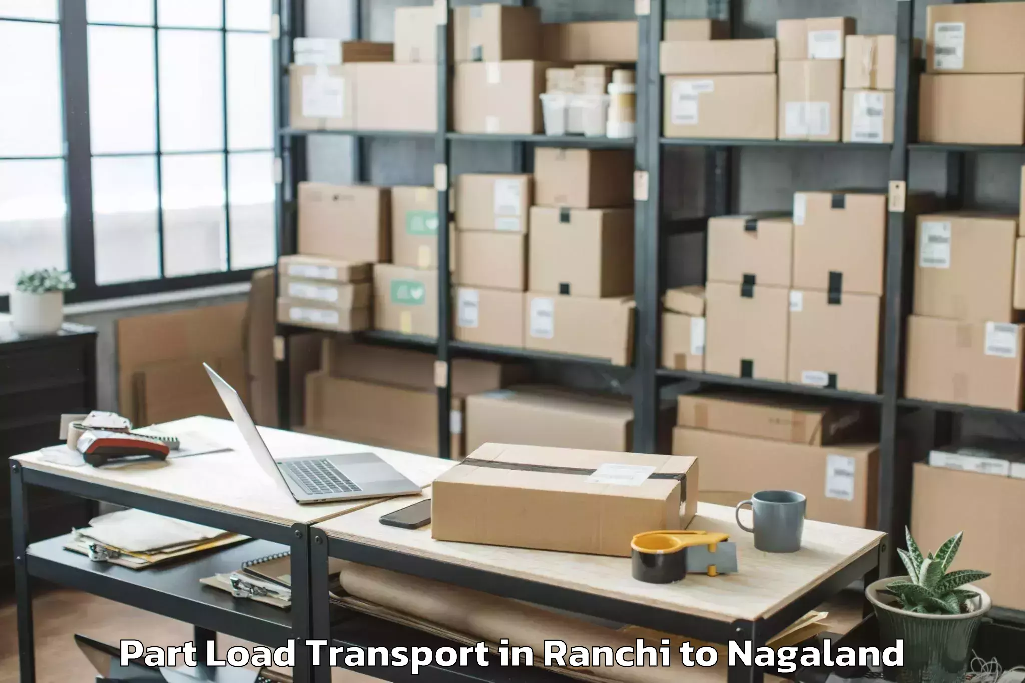 Top Ranchi to Zunheboto Part Load Transport Available